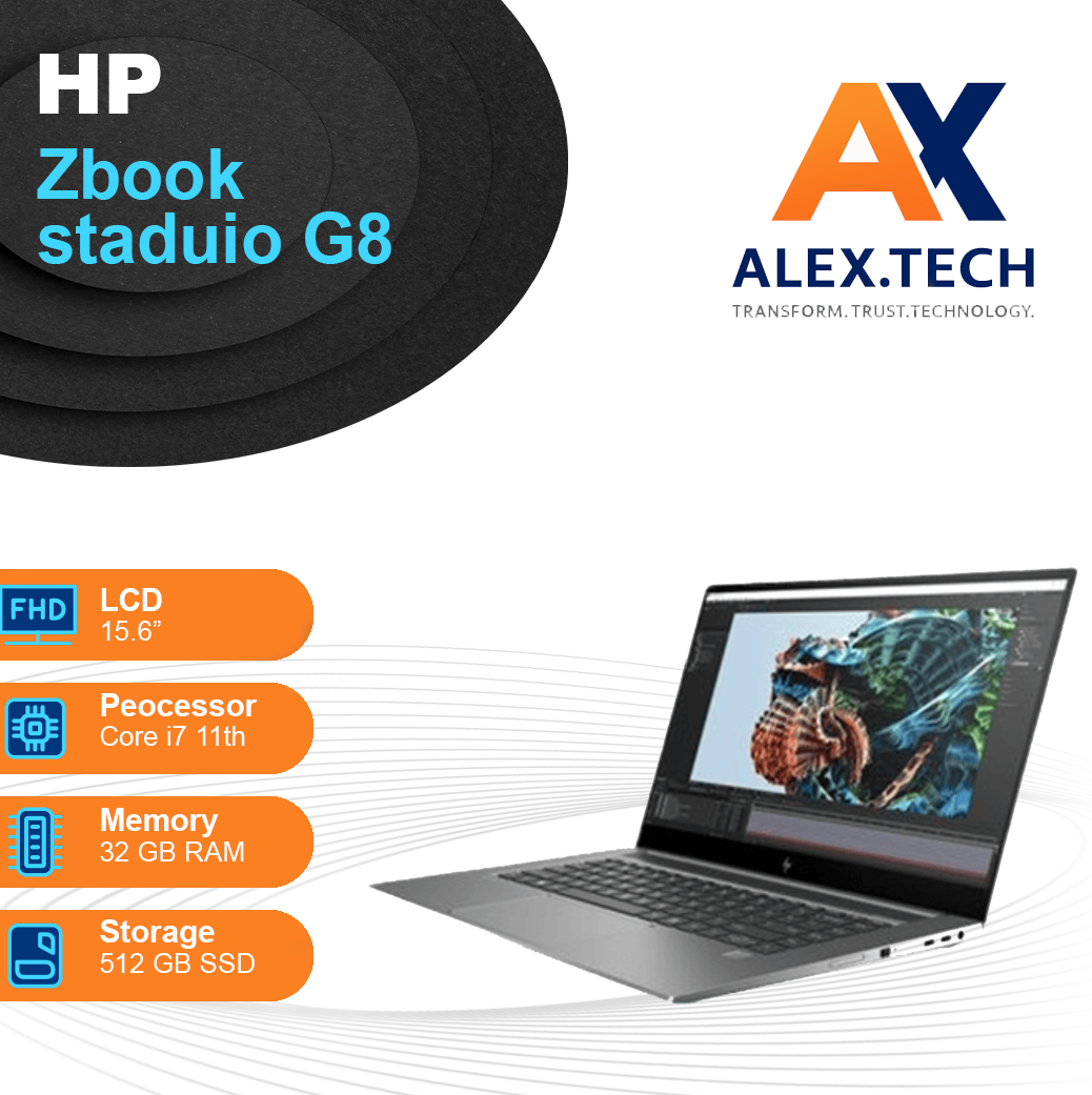لپ تاپ استوک “HP Zbook studio G8|i7-11th|32|512|15.6