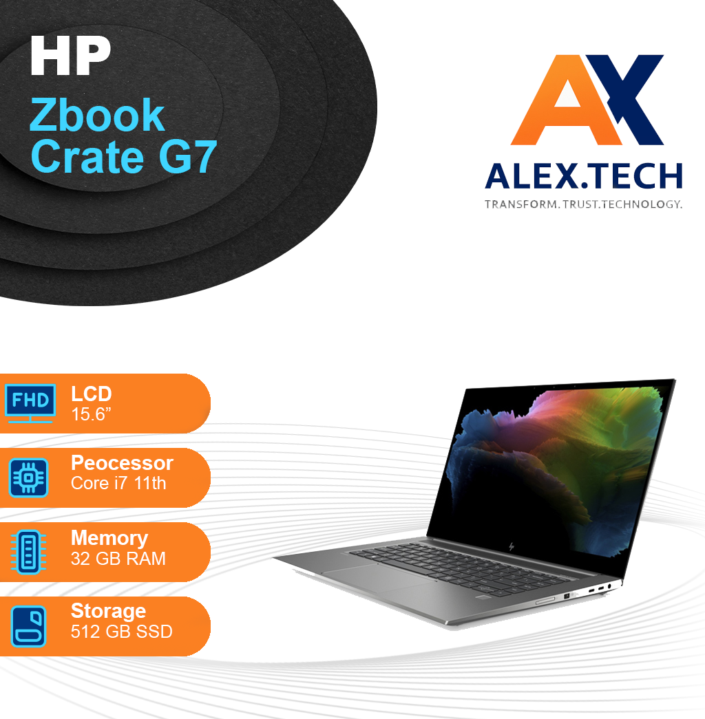 لپ تاپ استوک “HP Zbook create G7|i7-10th|32|512|15.6