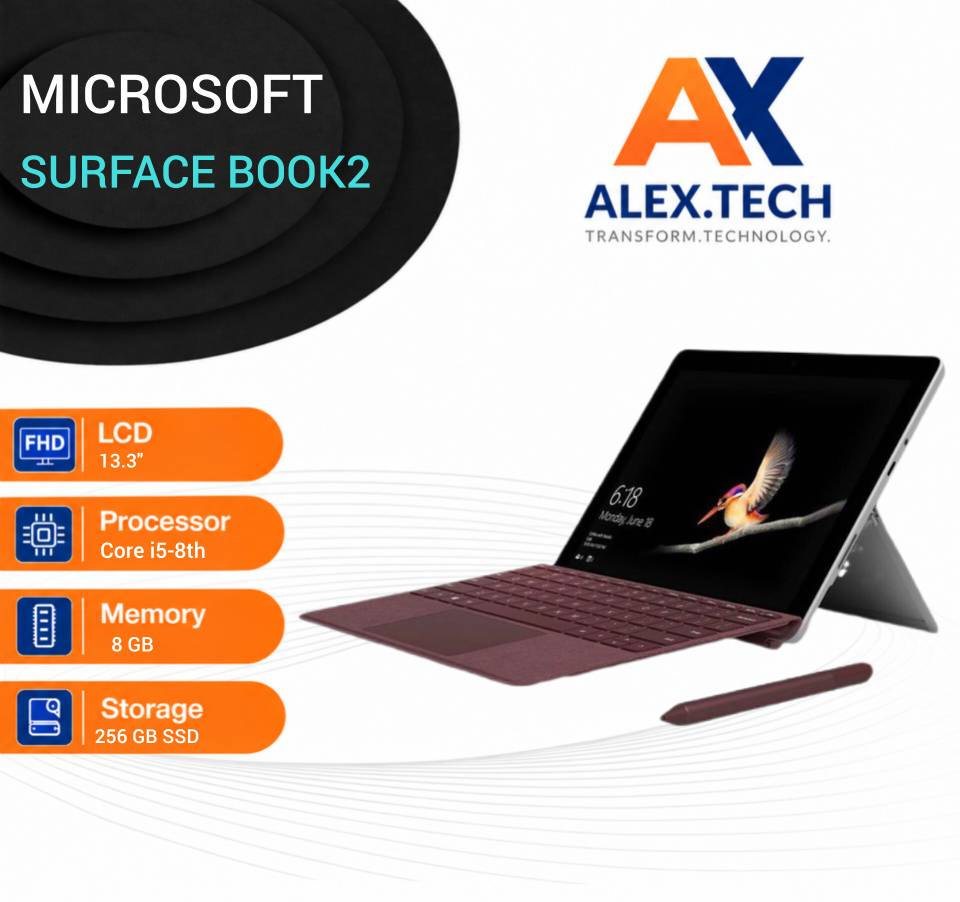 لپ تاپ استوک “Microsoft Surface Book2|i5-8th|8|256|13.3