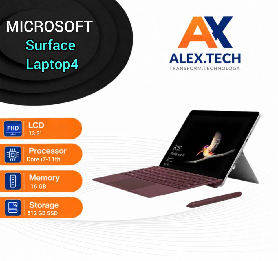 لپ تاپ استوک “Microsoft Surface Laptop4|i7-11th|16|512|13.3