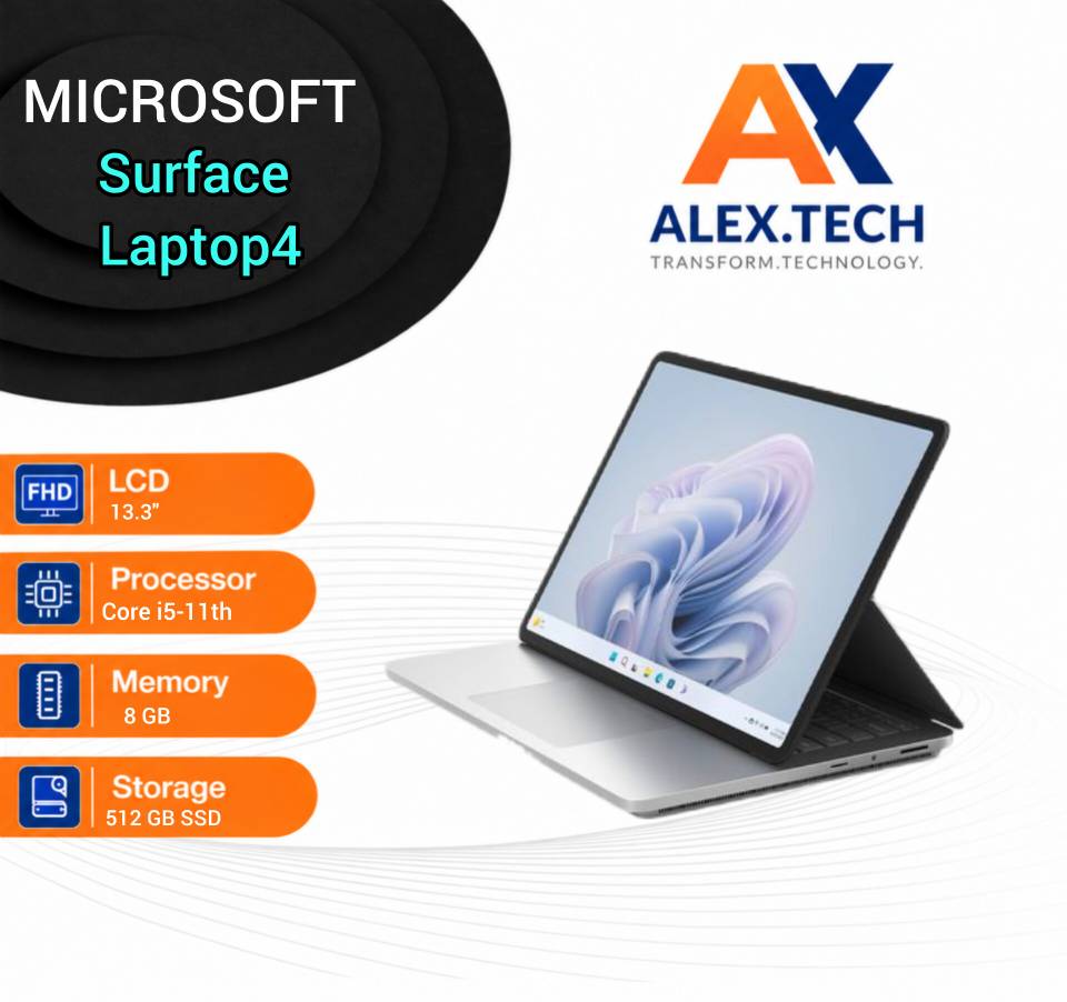 لپ تاپ استوک “Microsoft Surface Laptop 4|i5-11th|8|512|13.3