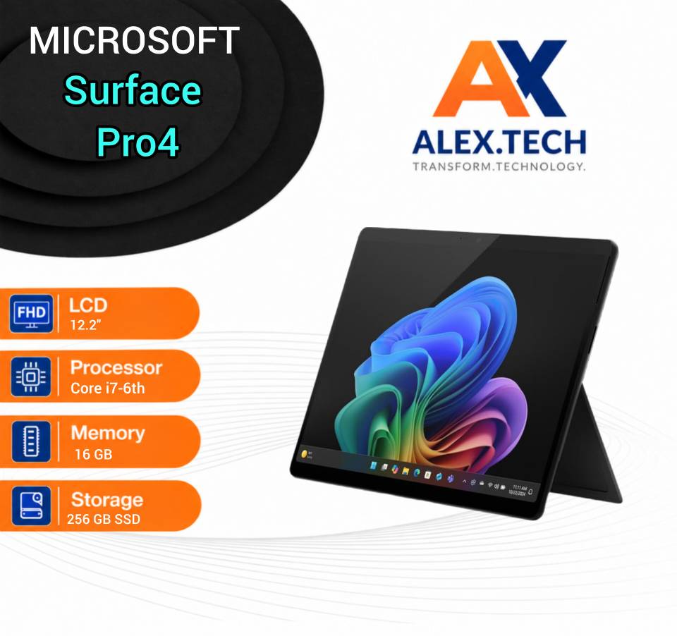 لپ تاپ استوک “Microsoft Surface Pro 4 i7-6th 16|256|12.2